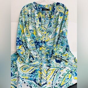 Lauren Ralph Lauren Paisley Print Blouse